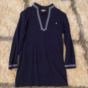 Navy blue top